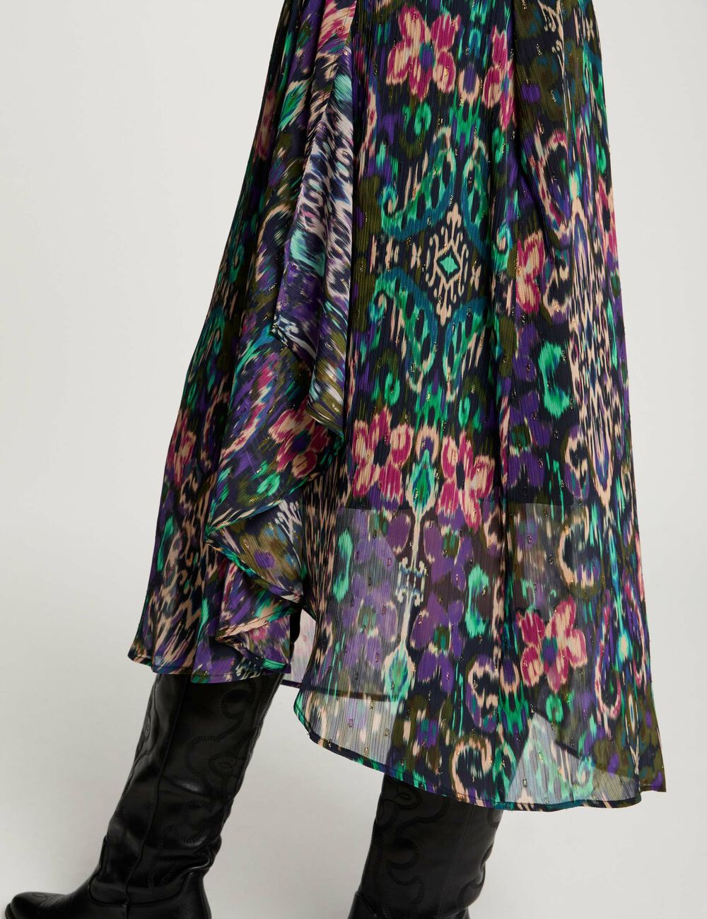 jupe-portefeuille-imprimee-multicolore-femme-vue4-32536301009220900